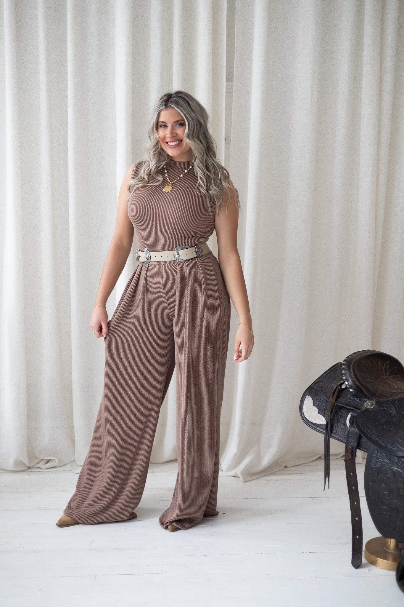 Mackenzie Jumpsuit - Mauve