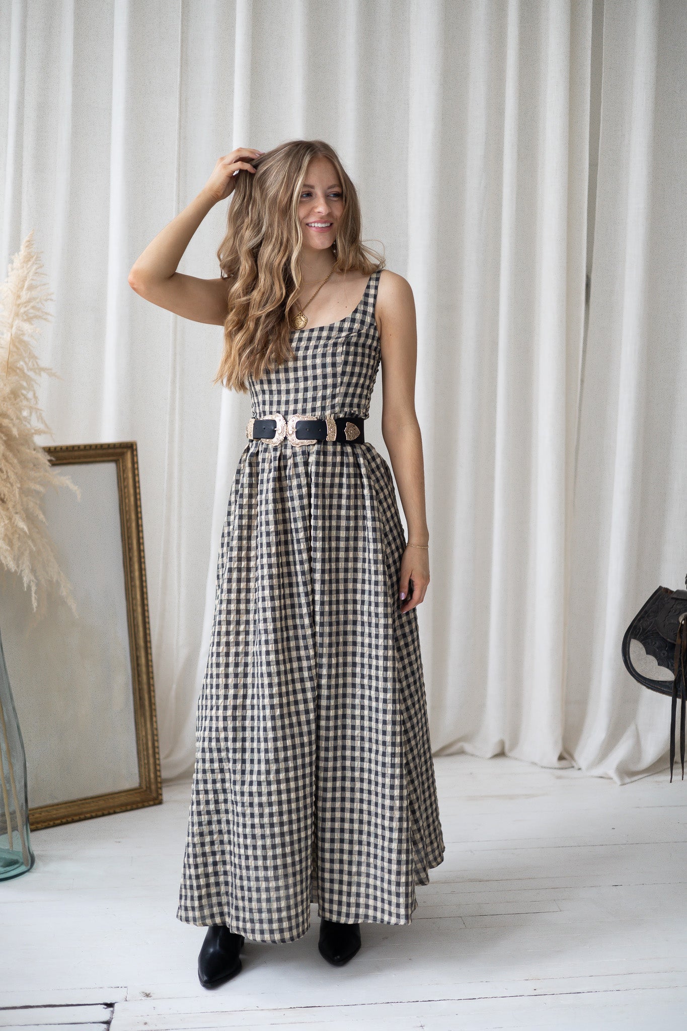 Daydream Maxi Dress - Gingham