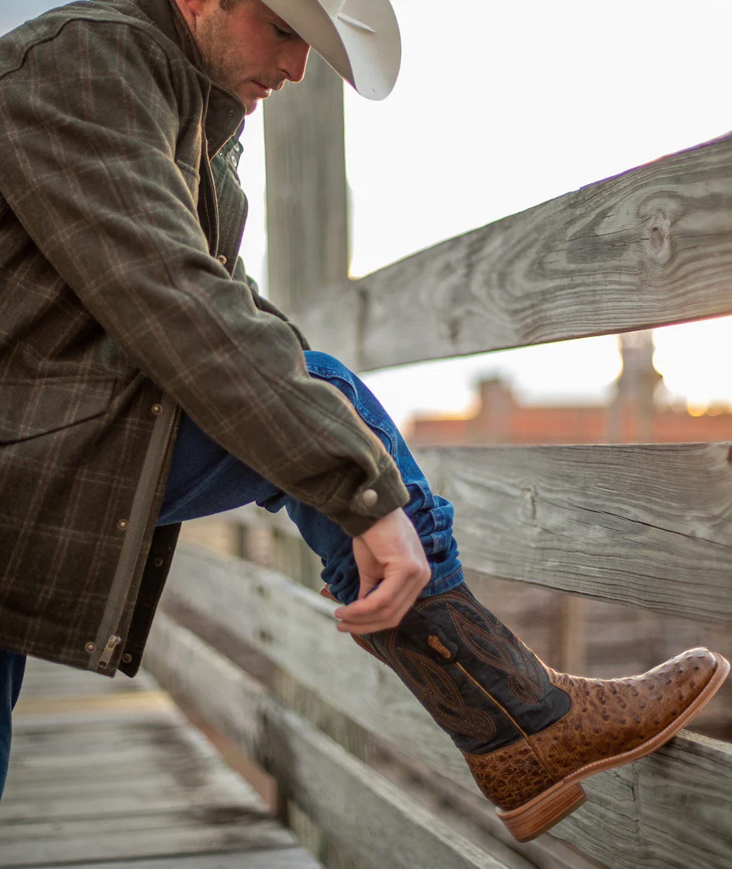 CORRAL - NAVY OSTRICH