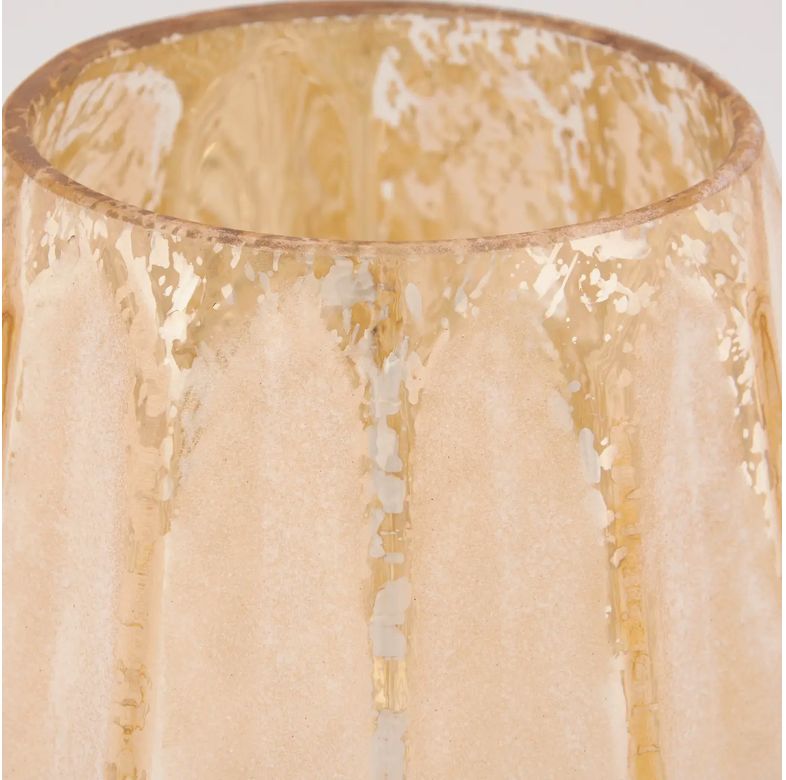 Brushed Gold Candle Holder