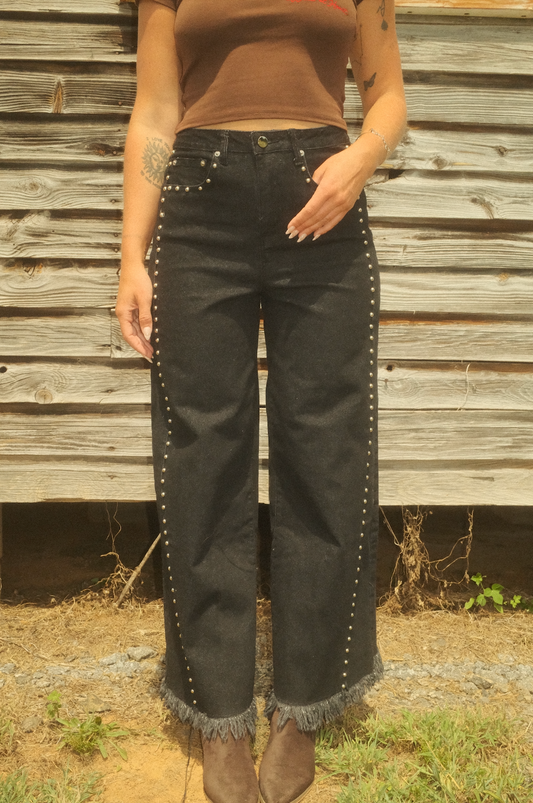 Midnight Studded Pant
