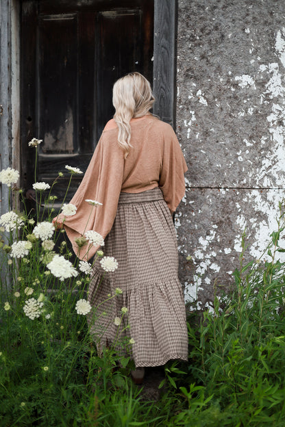 Asymmetrical Knit Top - Cedar
