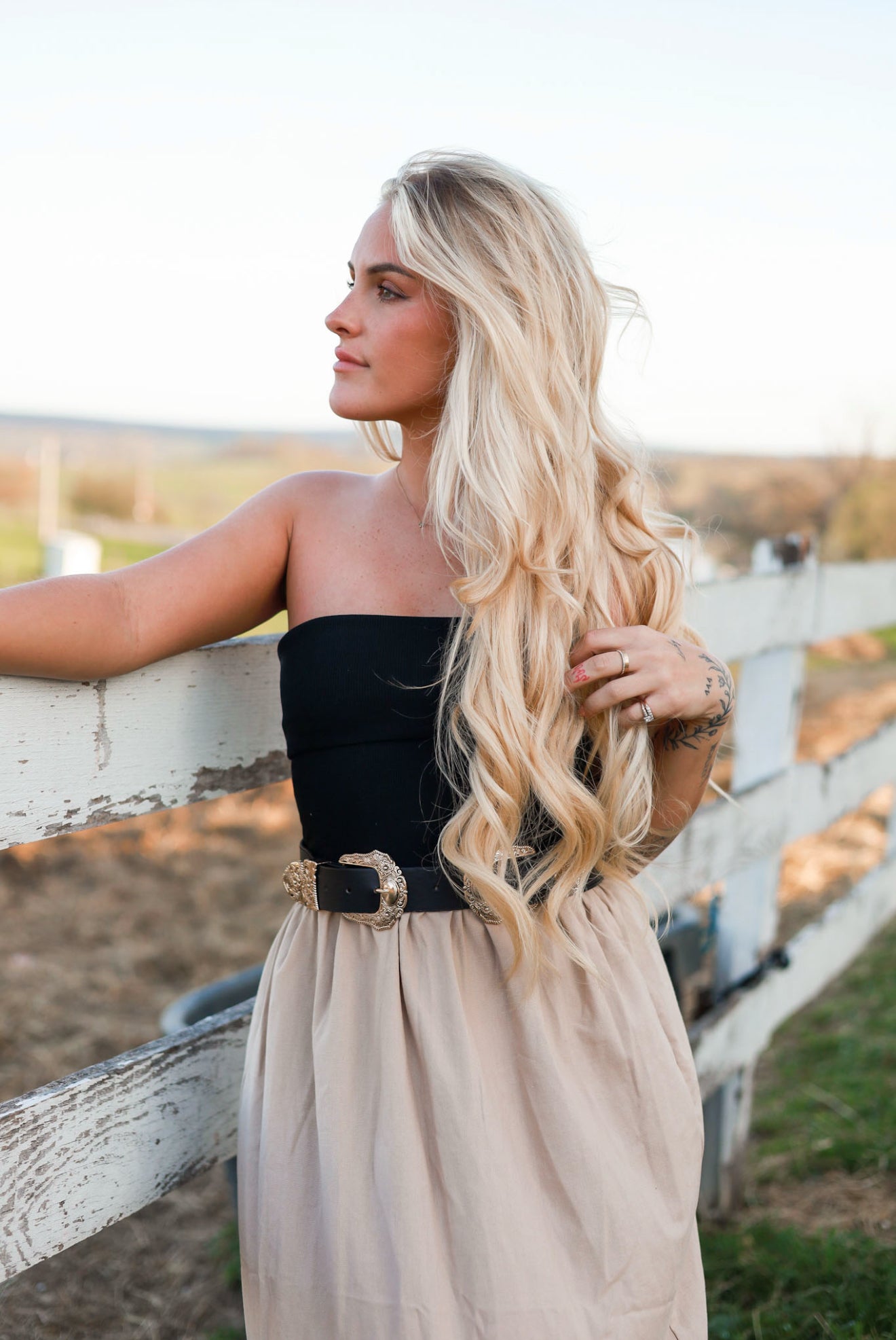 Wheatfield Midi Dress - Almond