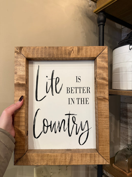 Country Barnwood Sign