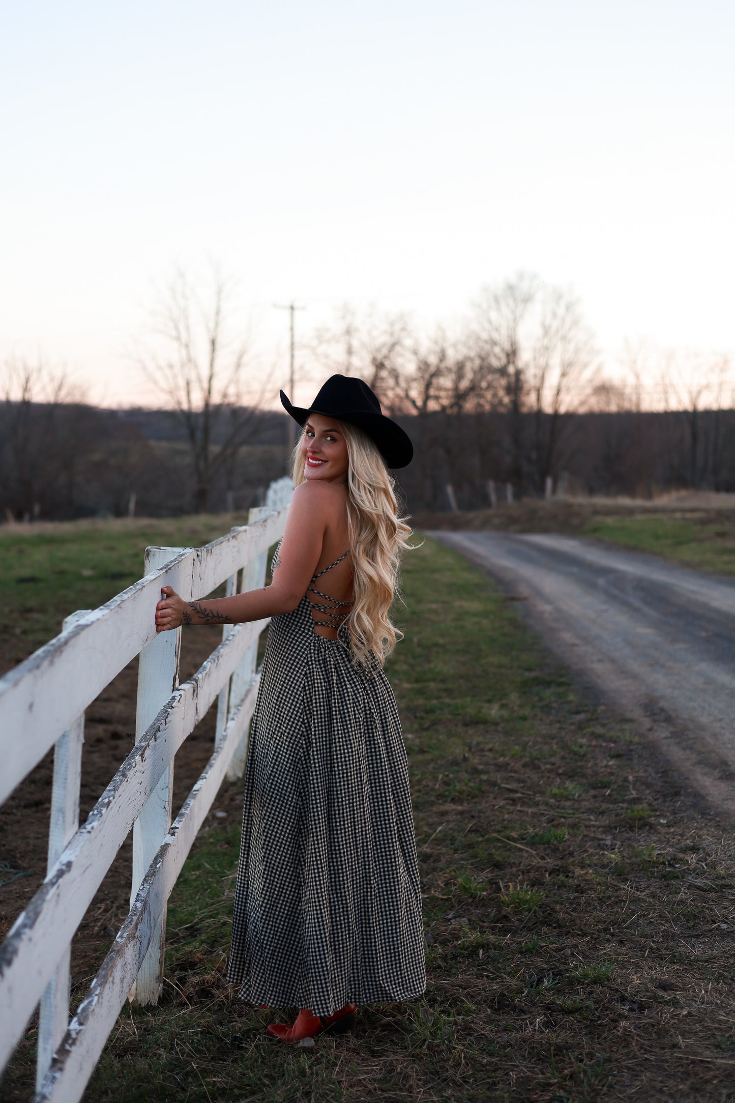 Homestead Gingham Maxi Dress