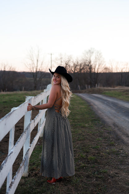 Homestead Gingham Maxi Dress