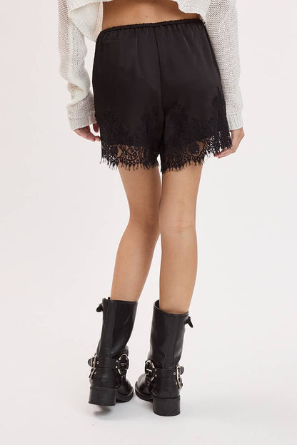 Atelier Lace Shorts - Black