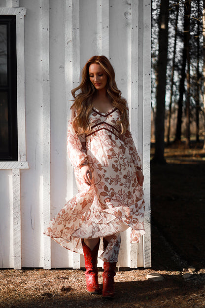 Willow Vale Maxi Dress - Sand