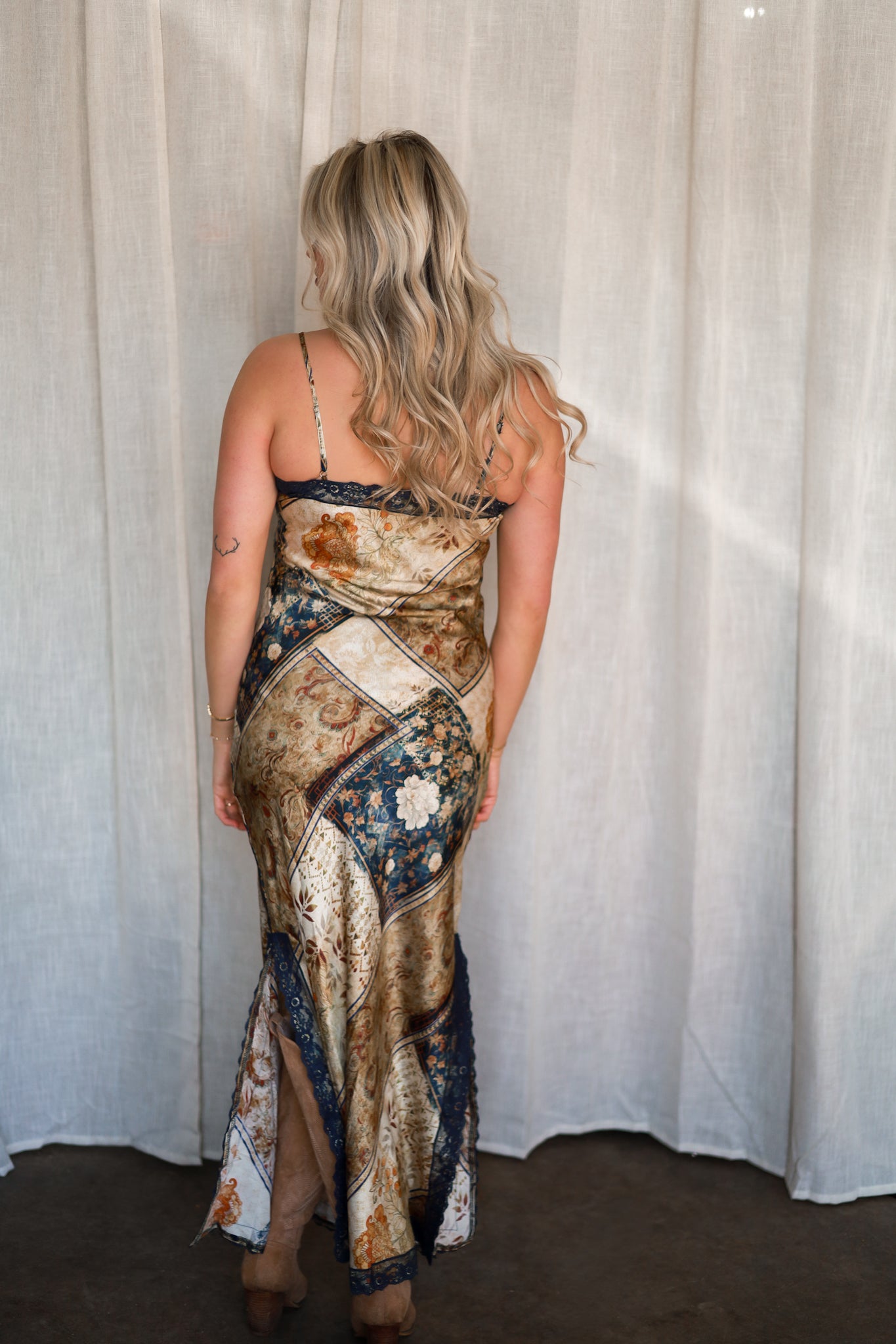 Indigo Heirloom Lace Dress