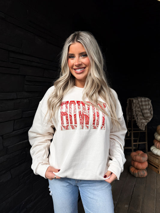 HOWDY Oversized Crewneck - Paisley