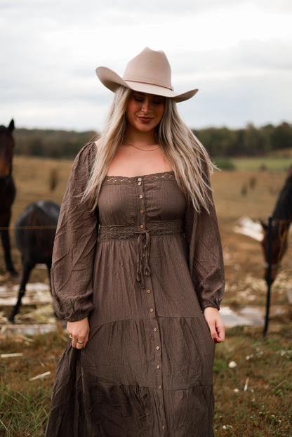 Runaway Acres Lace Maxi Dress