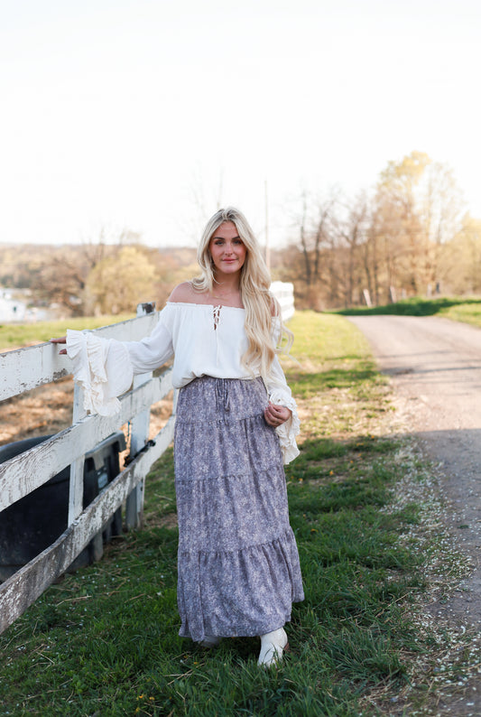 Wanderlust Skirt- Charcoal