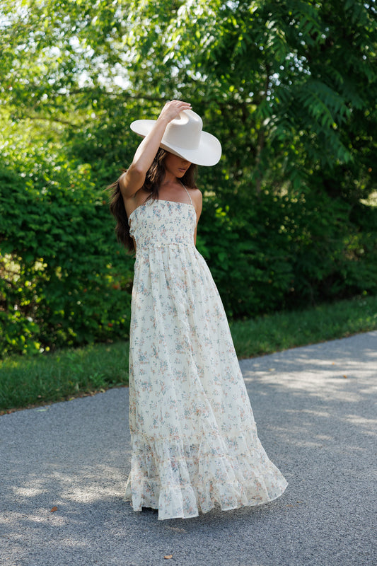 Wanderlust Halter Dress - Butter