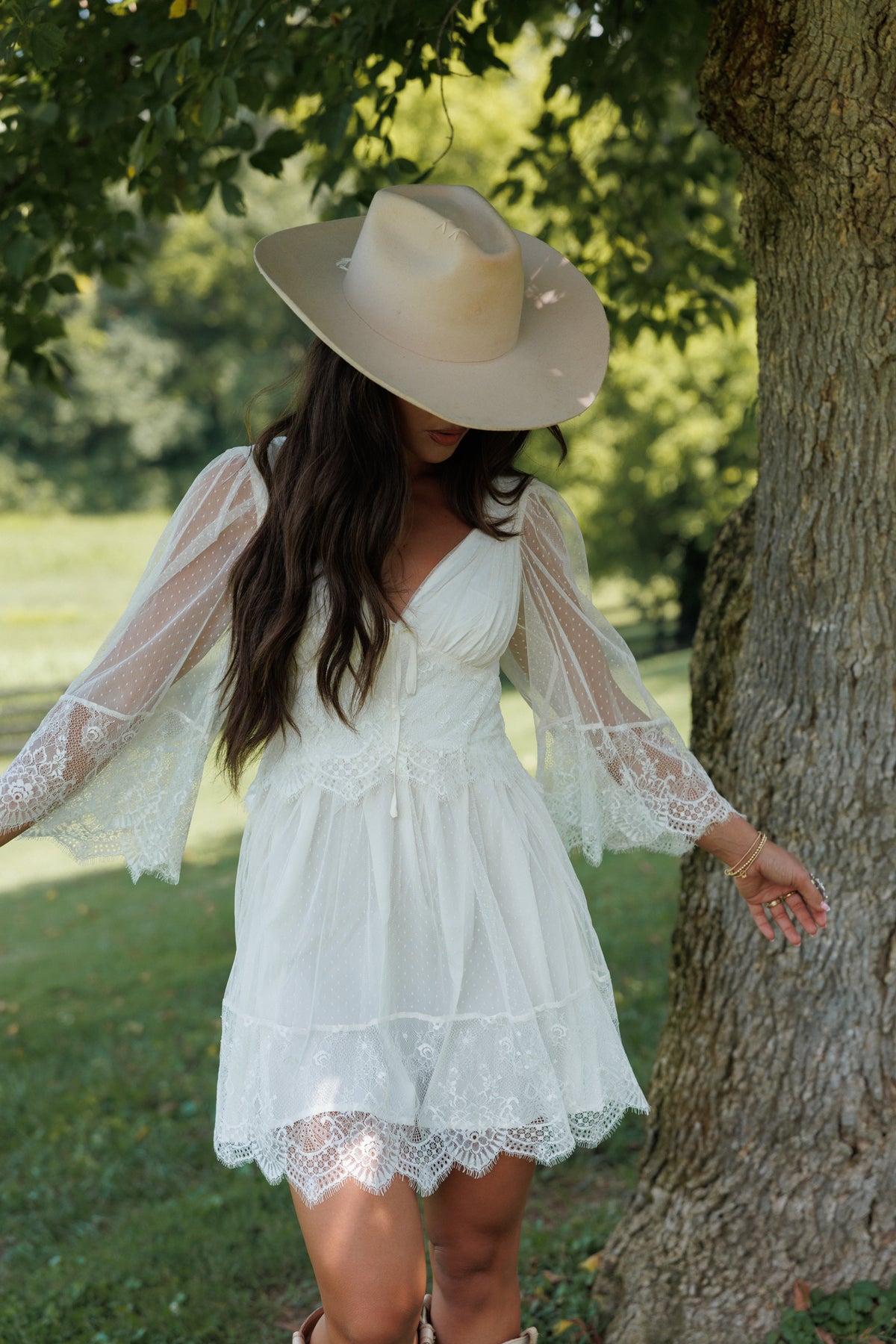 Vintage Lace Mini Dress