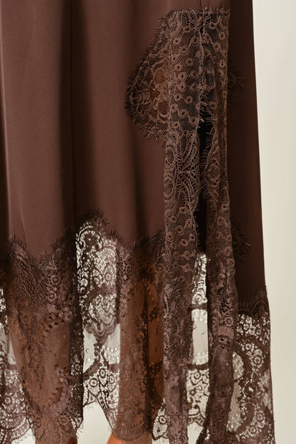 Fawn & Fleur Midi Skirt - Brown