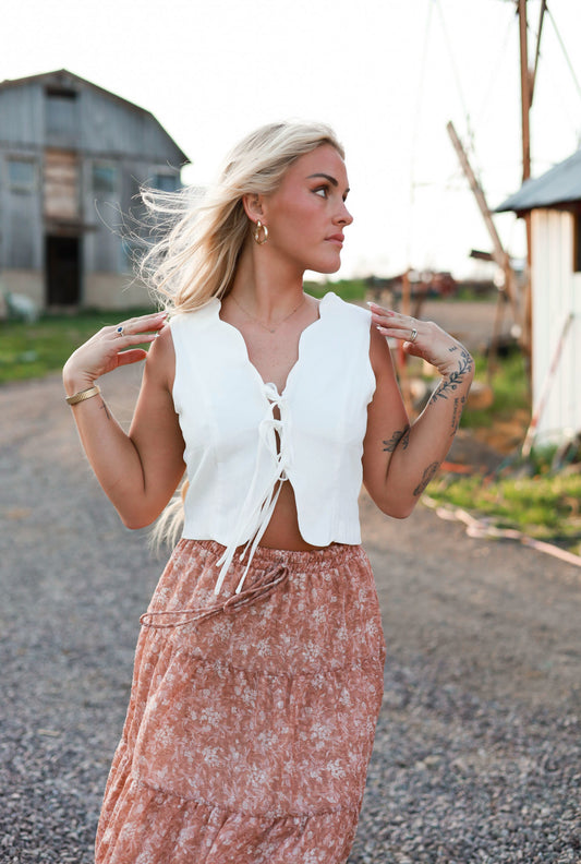 Prairie Moon Tie Top