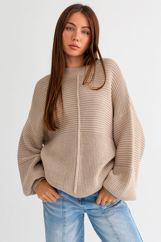 Emma Oversized Sweater - Shell