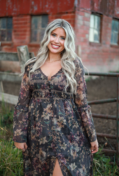 Winewood Petals Maxi Dress