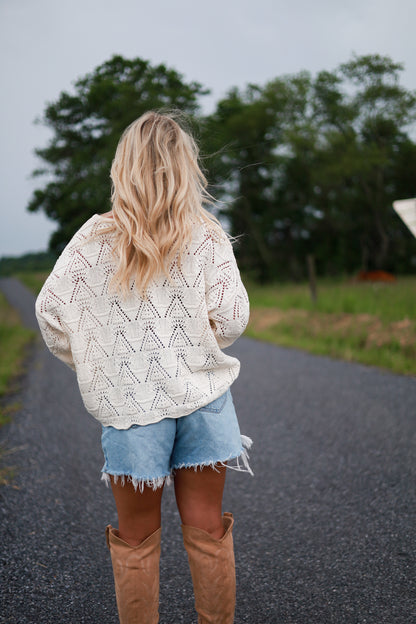 Country Air Sweater - White