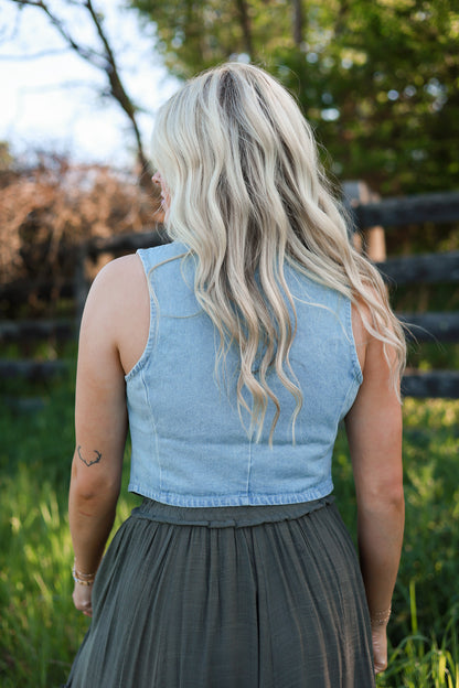 Denim Hue Vest - Light