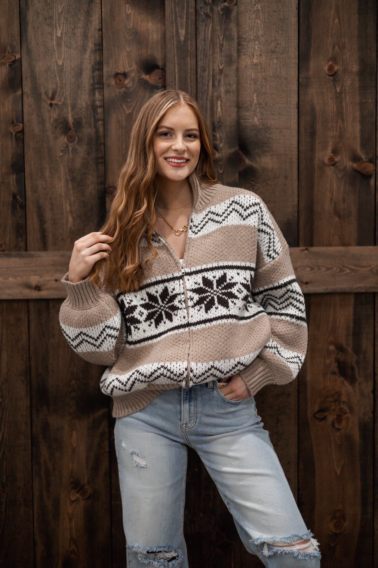 Jackson Nordic Sweater - Beige