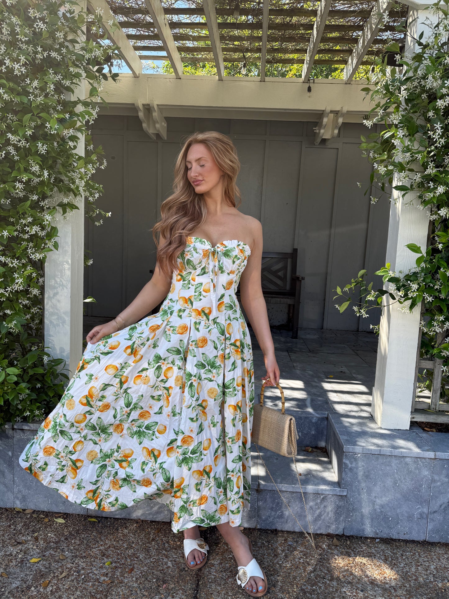Lemon Sorbet Midi Dress