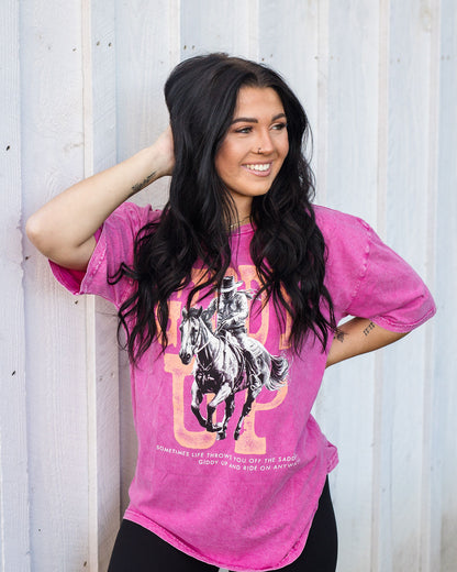 Giddy Up Oversized Graphic T-Shirt