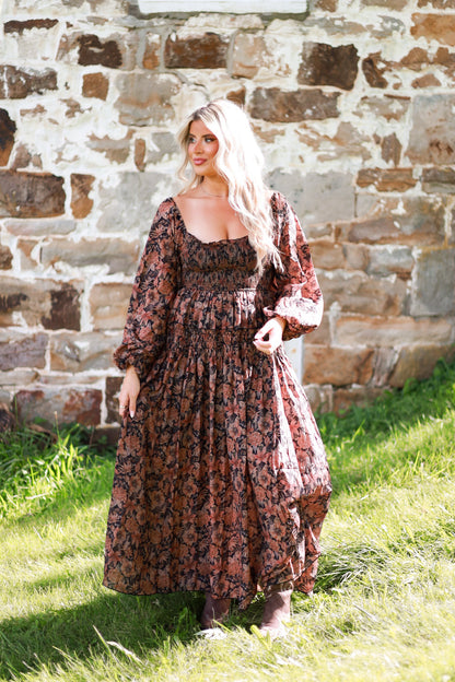 Marigold Manor Maxi Dress - Black