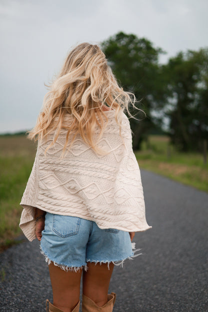 Margo Knit Poncho Top