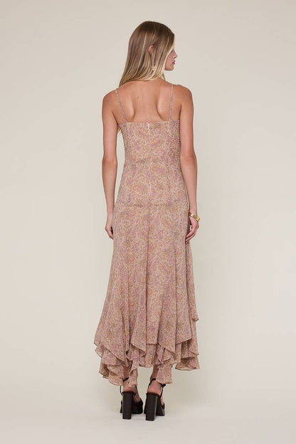 Saddle Creek Paisley Midi Dress