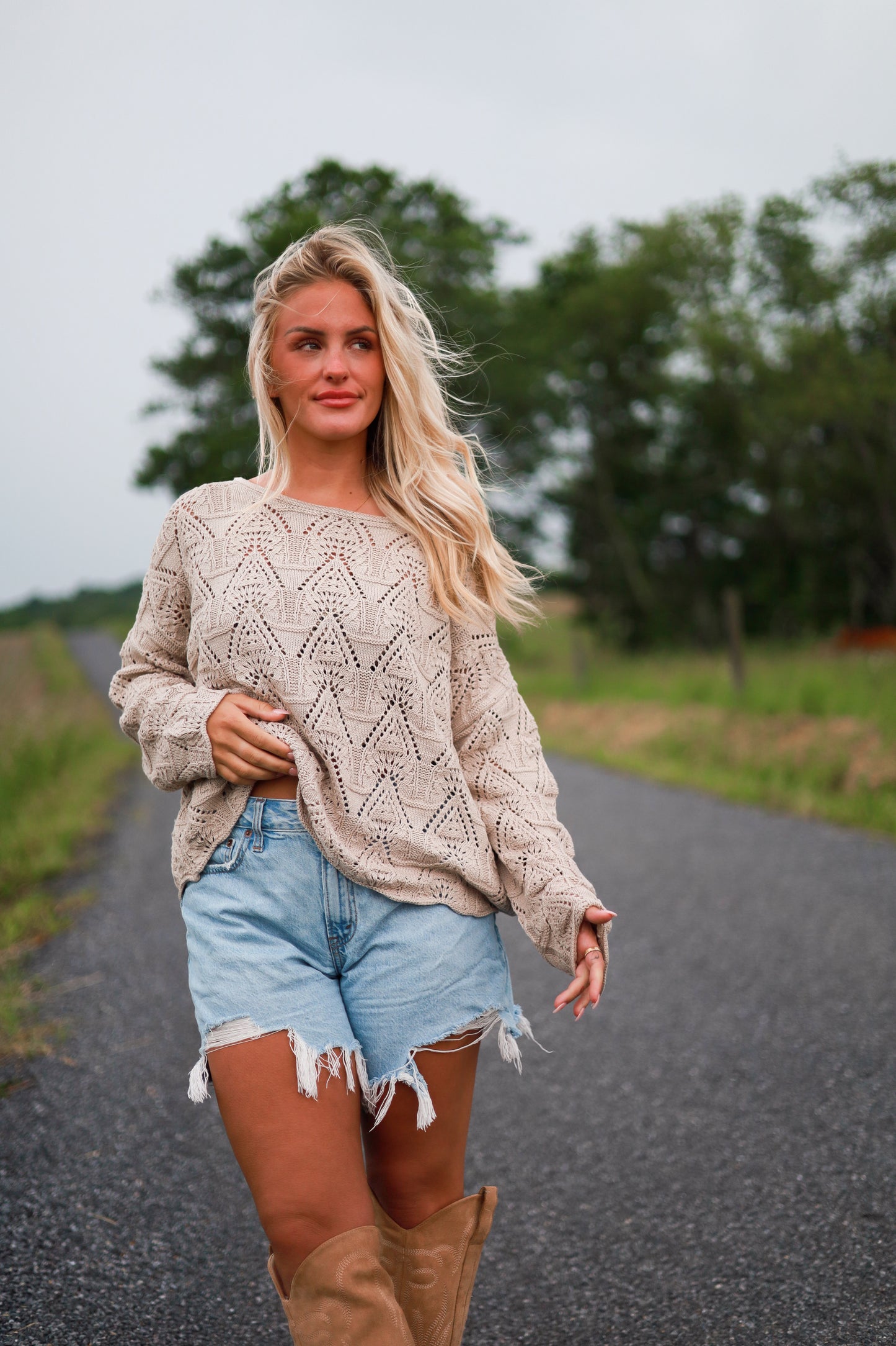 Country Air Sweater - Beige