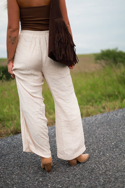 Oak Wide Leg Linen Pants