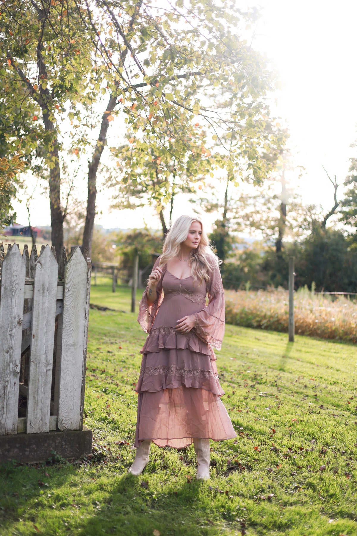 Laurel Lace Dress - Mocha