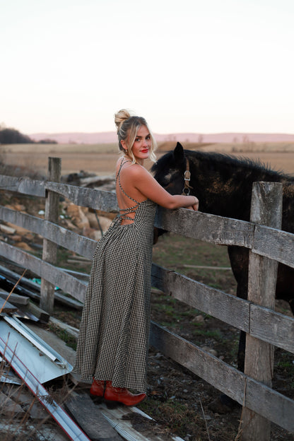 Homestead Gingham Maxi Dress