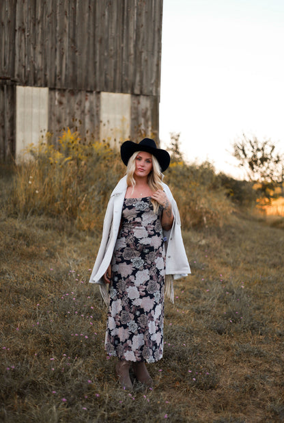 On The Range Midi Dress - Plum
