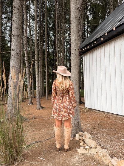 Cinnamon Rose Mini Dress