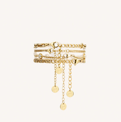 Salt + Gold Stacking Set