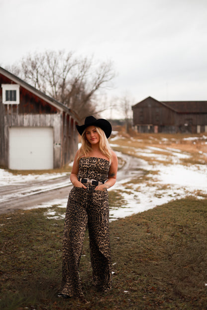 Allure Jumpsuit - Leopard