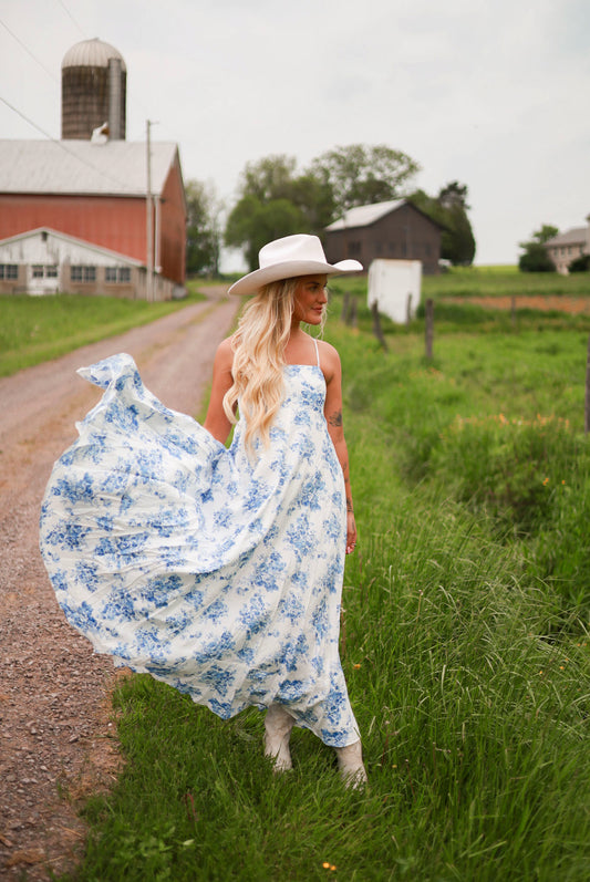 Heirloom Bleu Maxi Dress