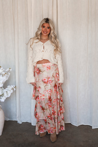 Meadowlark Bloom Skirt - Cream