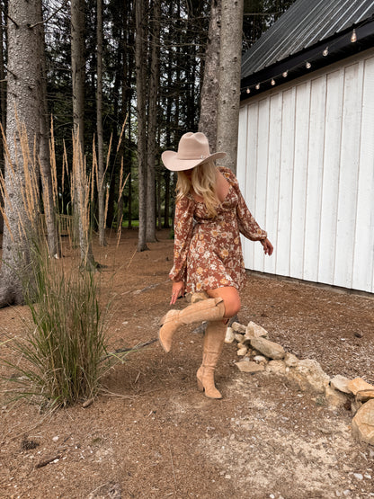 Cinnamon Rose Mini Dress