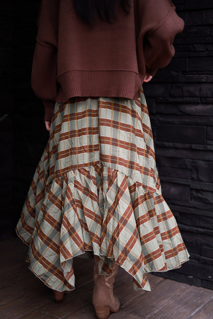 Cedarhill Plaid Maxi - Sage