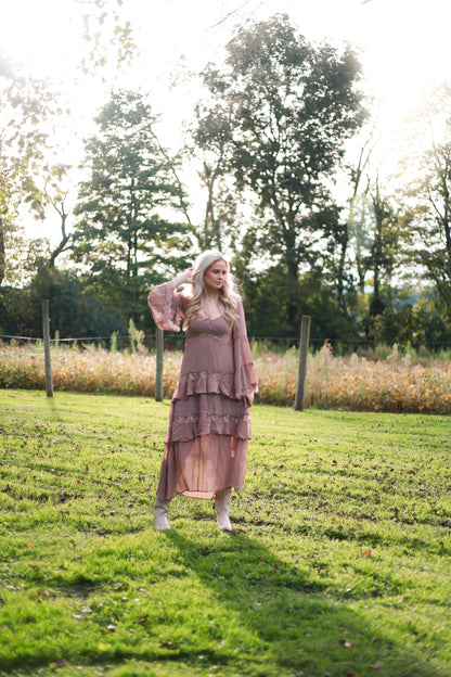 Laurel Lace Dress - Mocha