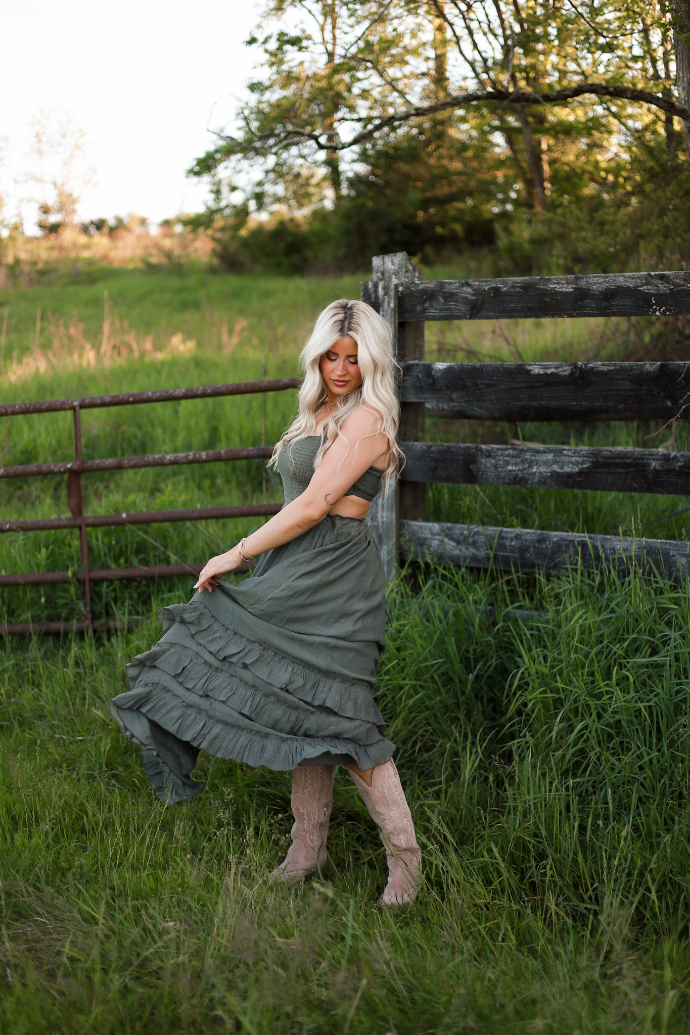 Southern Sage Maxi Dress