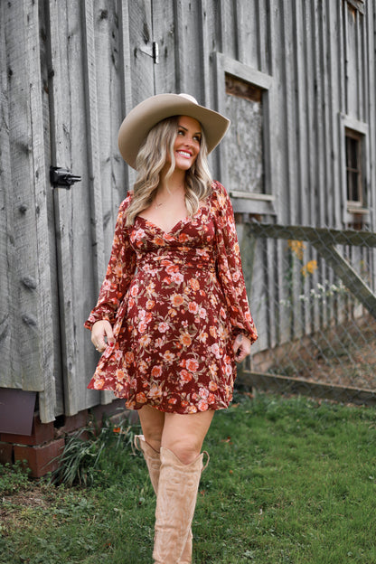 Cranberry Merlot Mini Dress