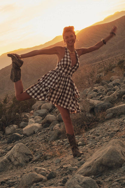 Hazelwood Romper - Brown