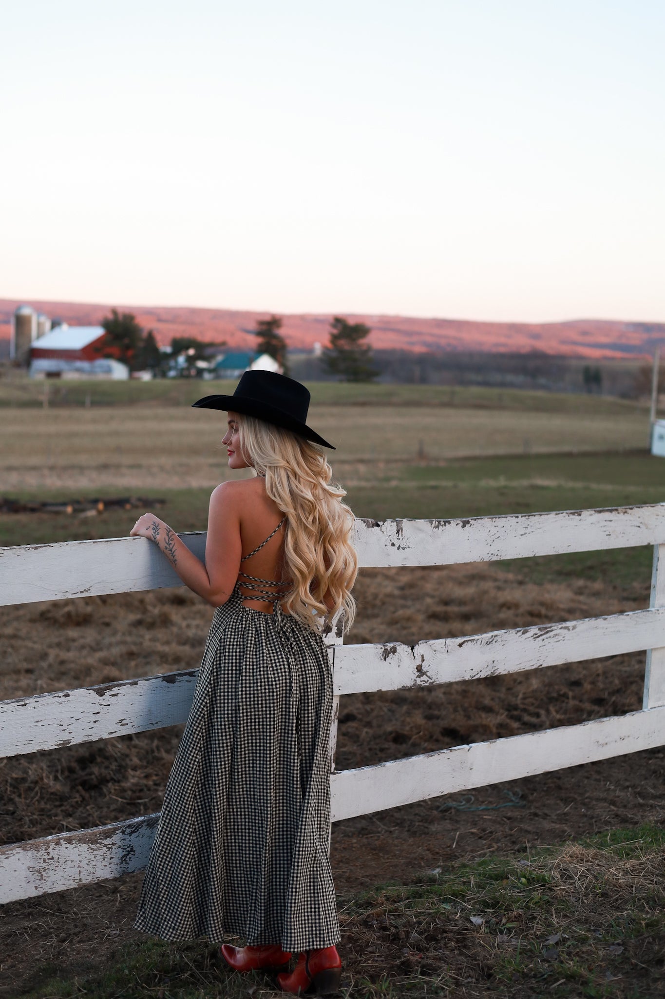 Homestead Gingham Maxi Dress