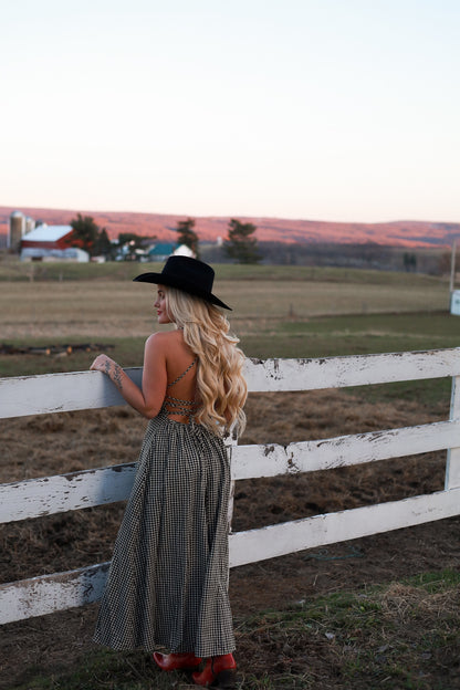 Homestead Gingham Maxi Dress