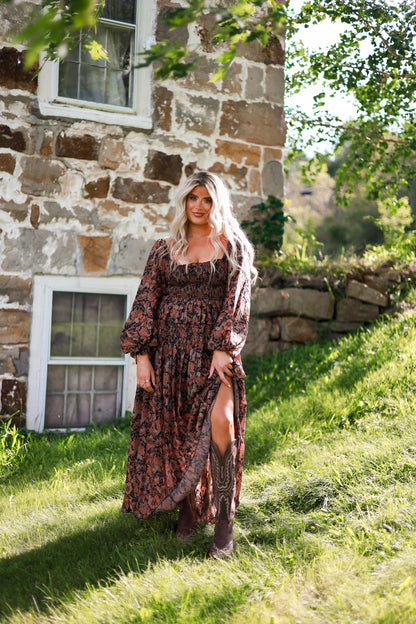 Marigold Manor Maxi Dress - Black