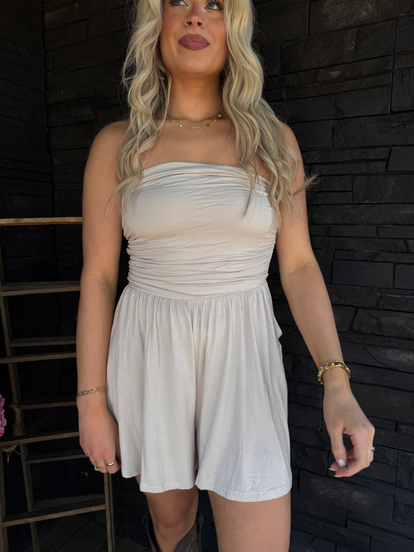 Savannah Romper - Ash